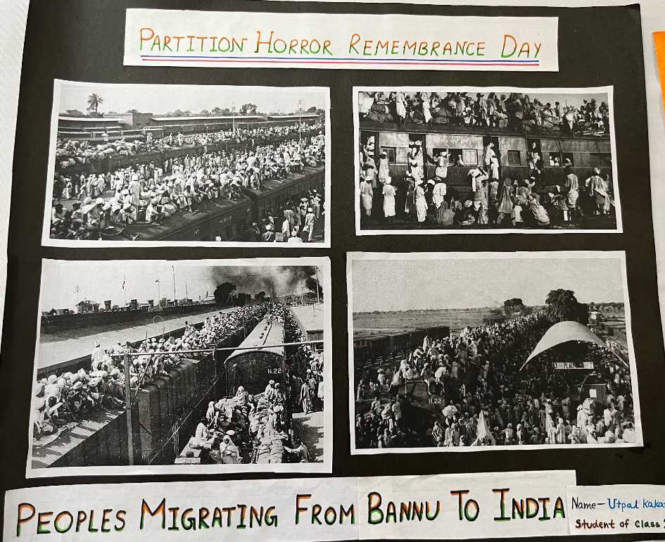 Student activities on Horror Remembrance Day