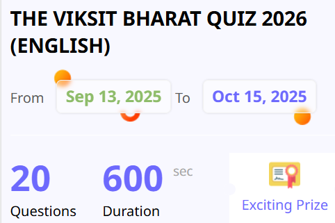 Viksit Bharat Quiz banner kvs library